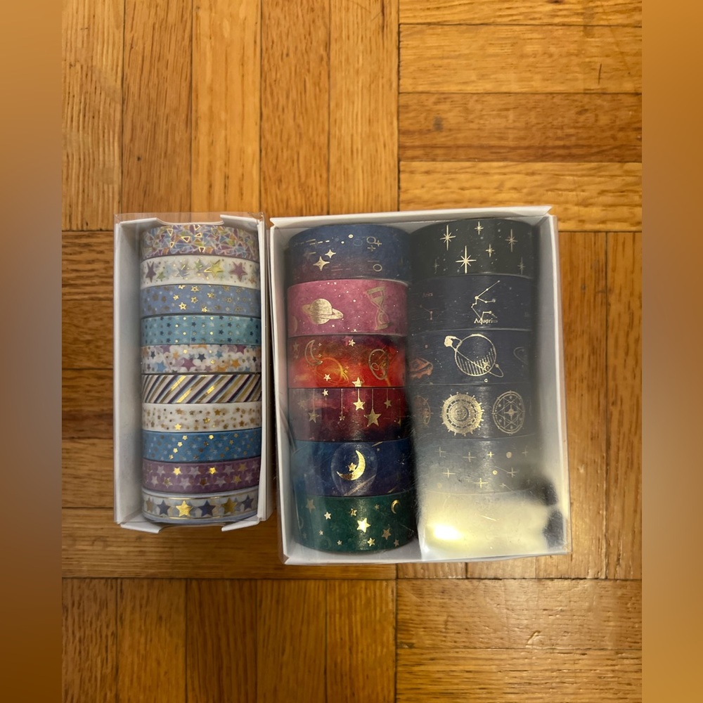 Foil washi tape set star and constellations